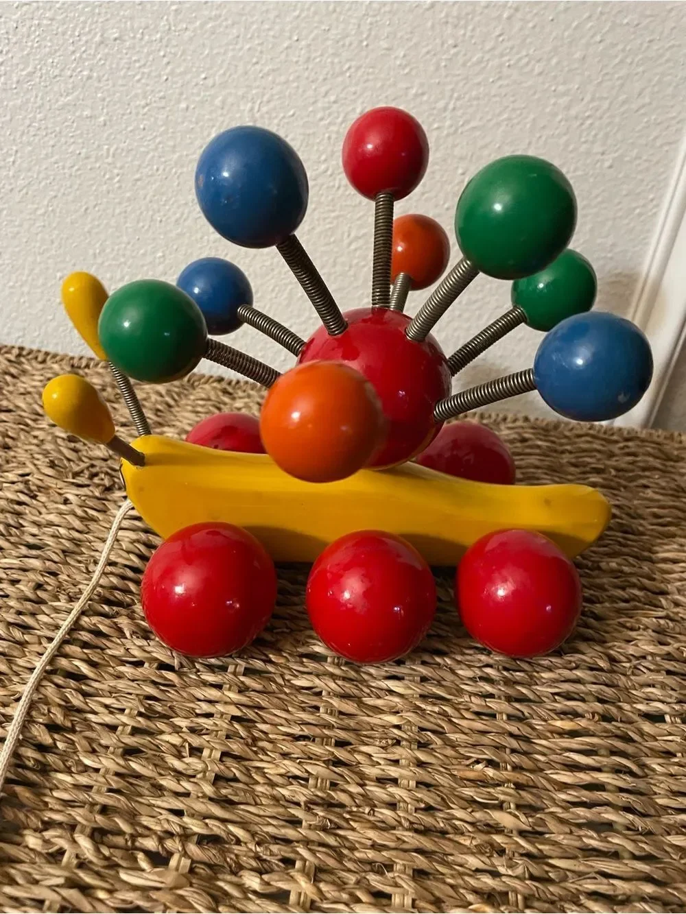 Vintage Kouvalias Atomic Pull Toy from Greece